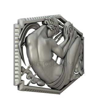 Art panel (PD_0385) 3D model for CNC machine